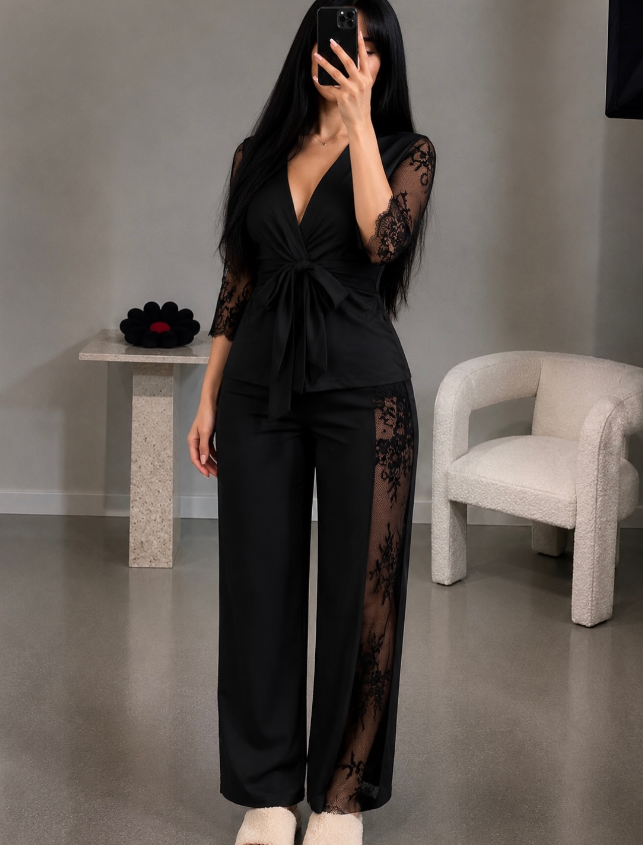 NO1269# Women printed loungewear set wholesale thumbnail 2