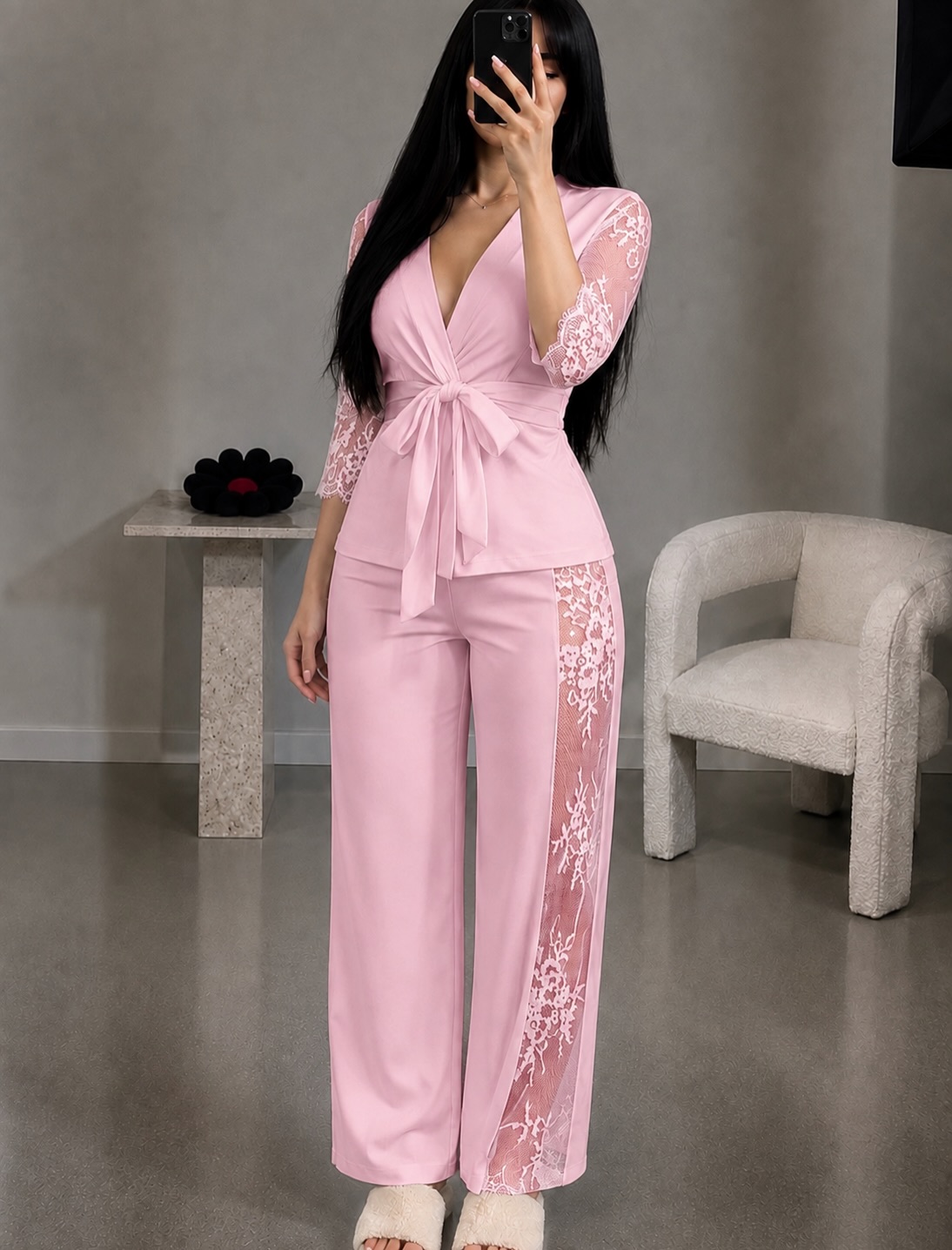 NO1269# Women printed loungewear set wholesale thumbnail 4