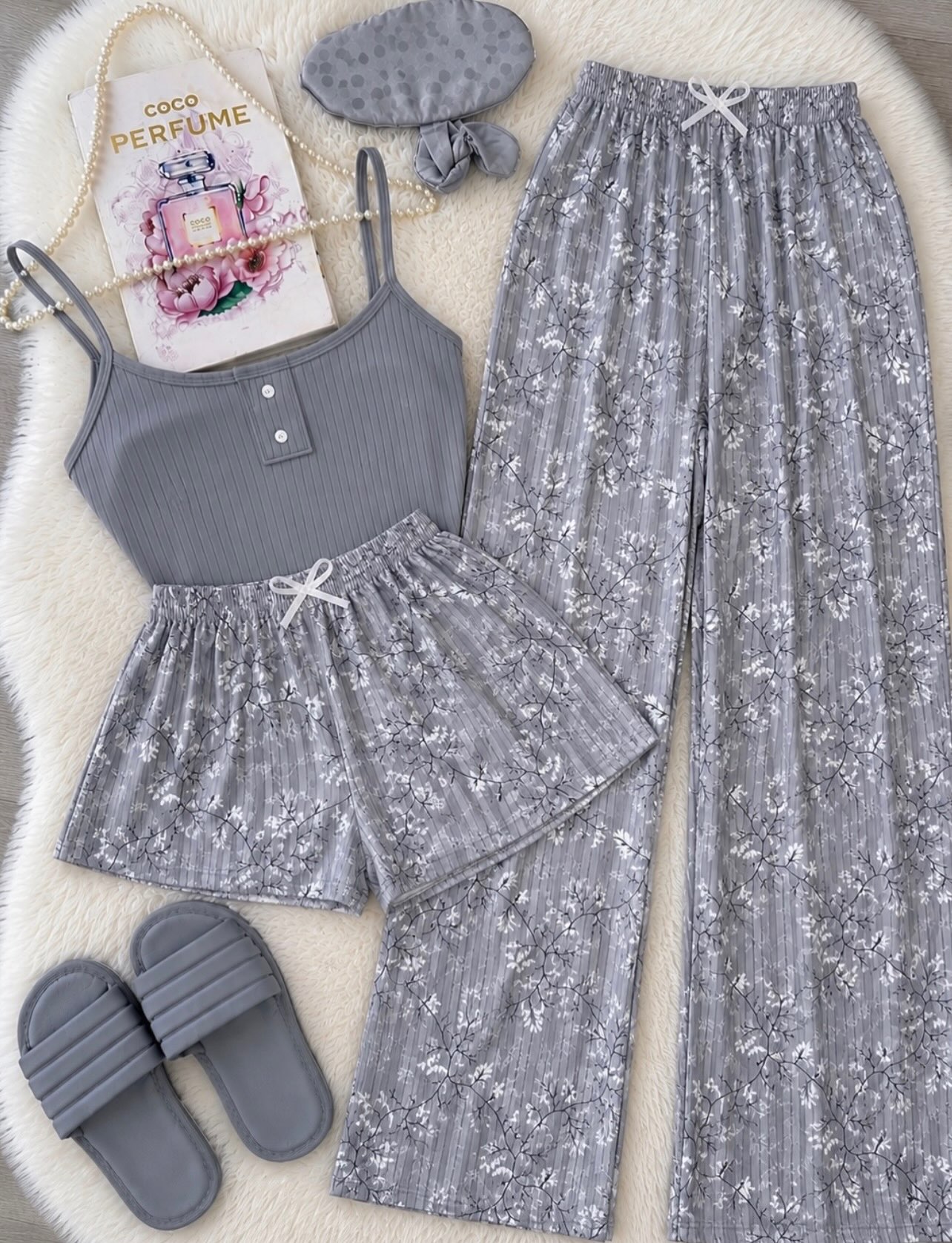 NO1278# Women relaxed fit pajama set wholesale thumbnail 3