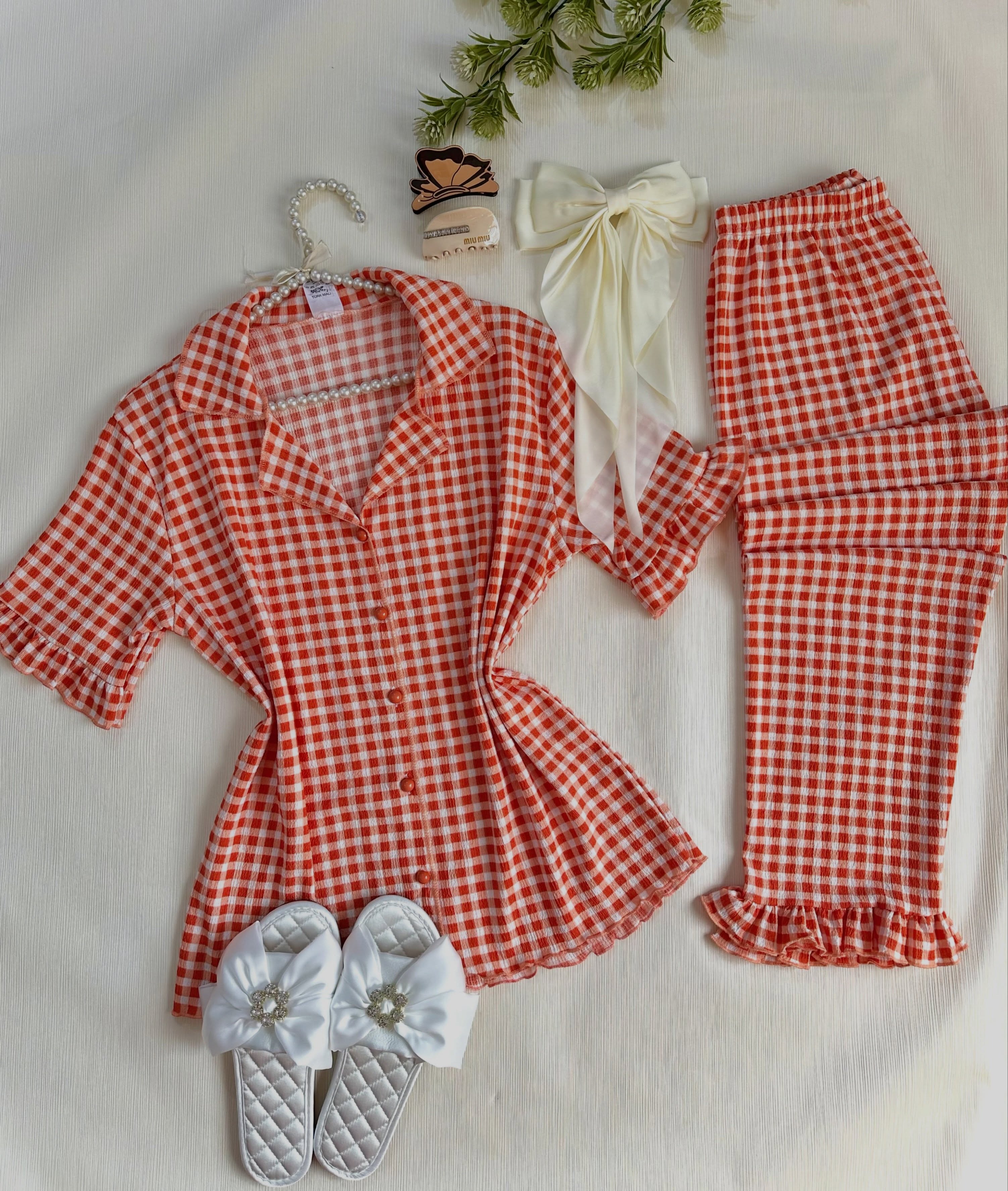 NO1280# Women printed two-piece sleepwear wholesale thumbnail 4