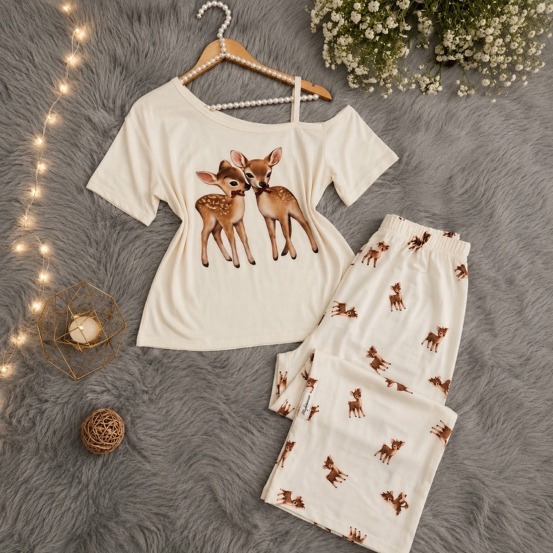NO711# Women printed pajama set for Middle East wholesale thumbnail 2