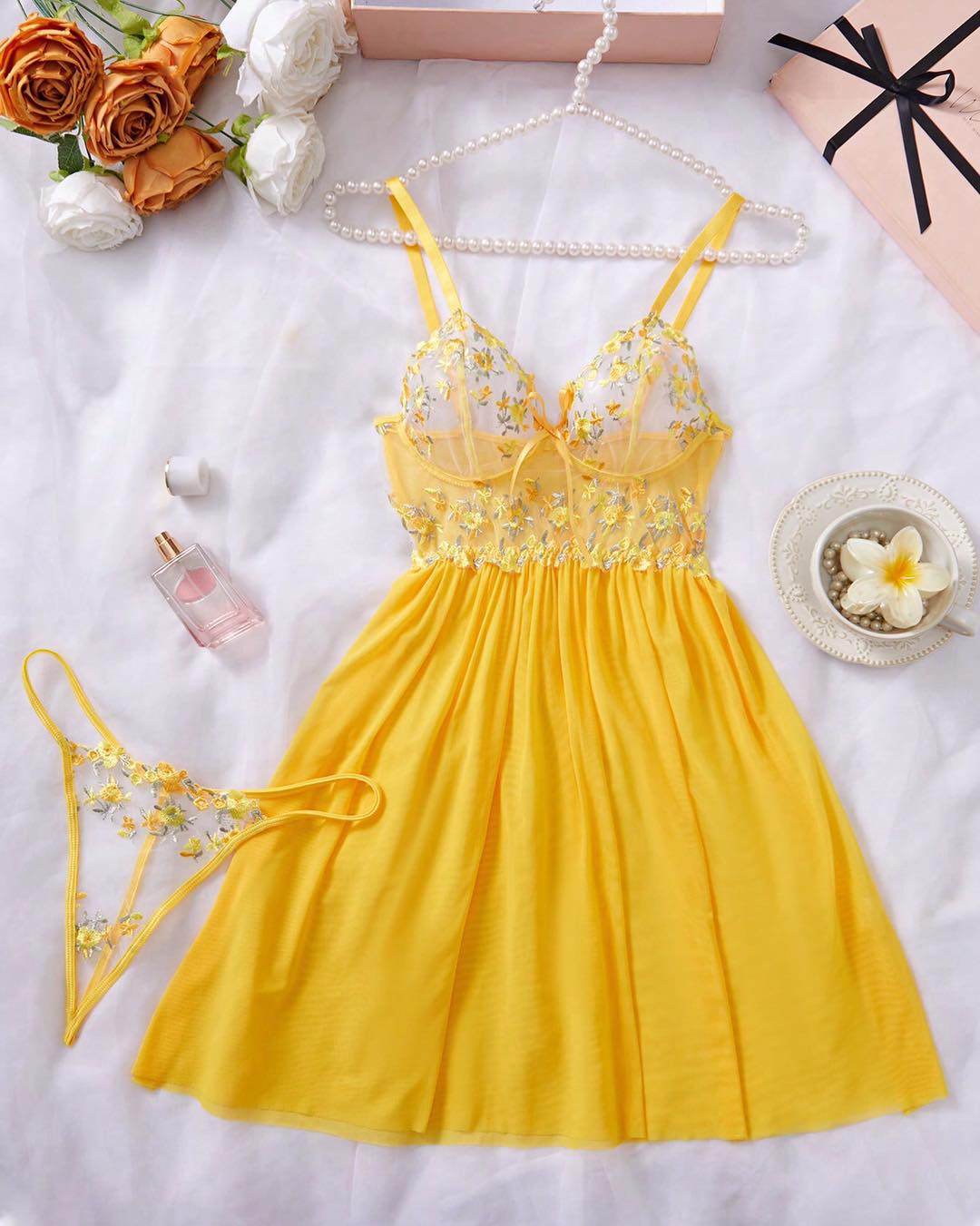 NO9005# Women lace intimate sleepwear wholesale thumbnail 7