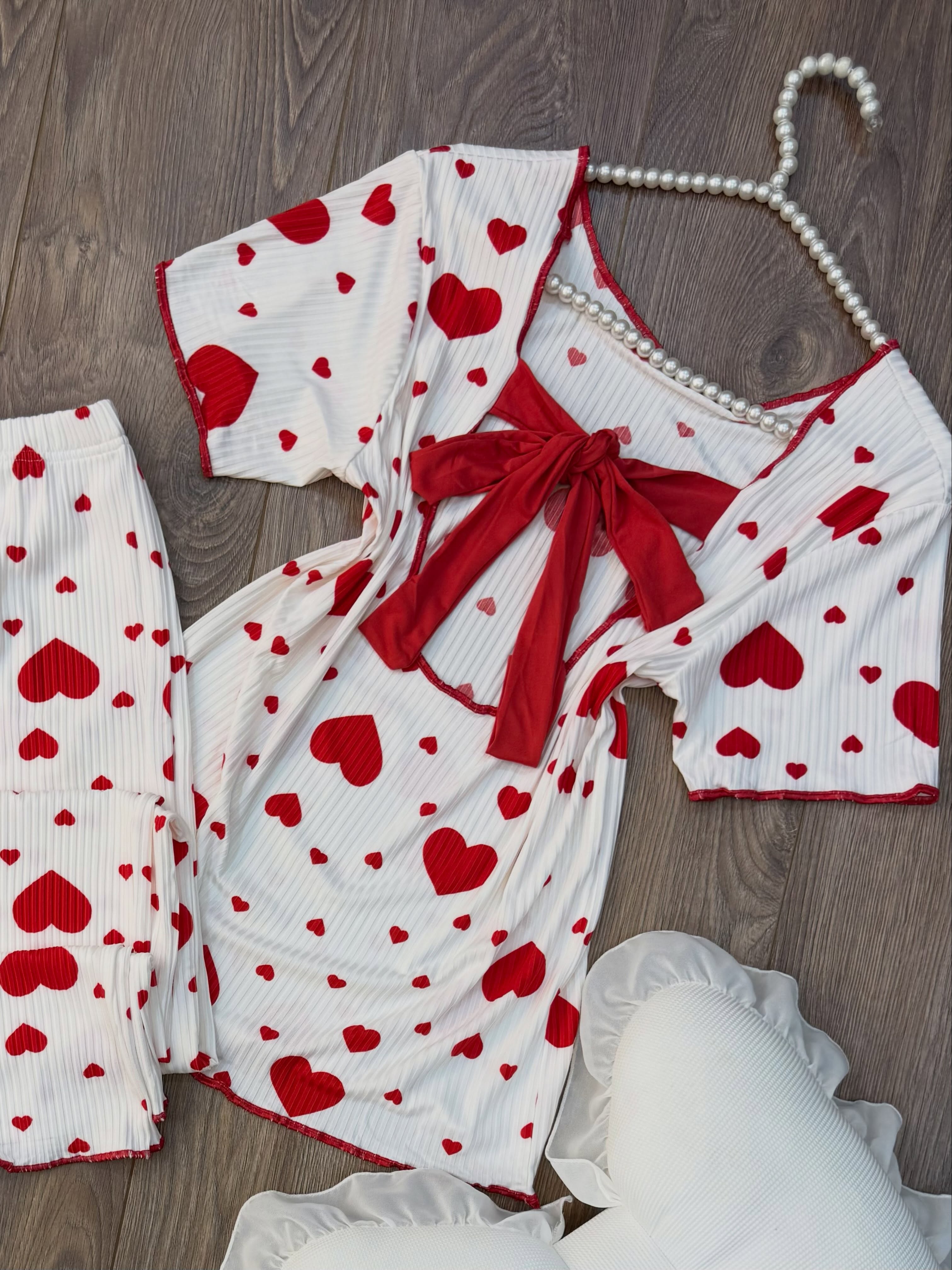 NO1268# Women printed two-piece pajama set wholesale wholesale product image 4