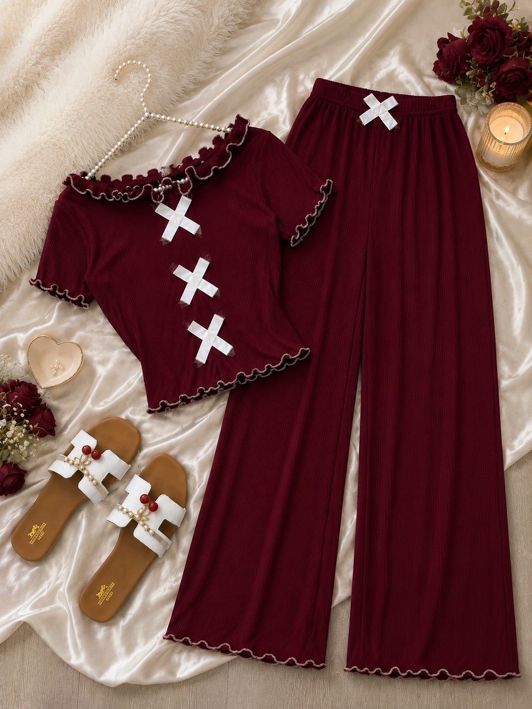 NO1273# Women printed sleepwear set wholesale wholesale product image 1