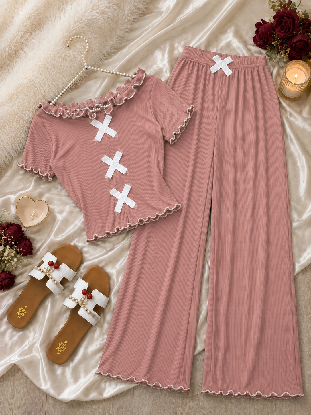 NO1273# Women printed sleepwear set wholesale wholesale product image 2