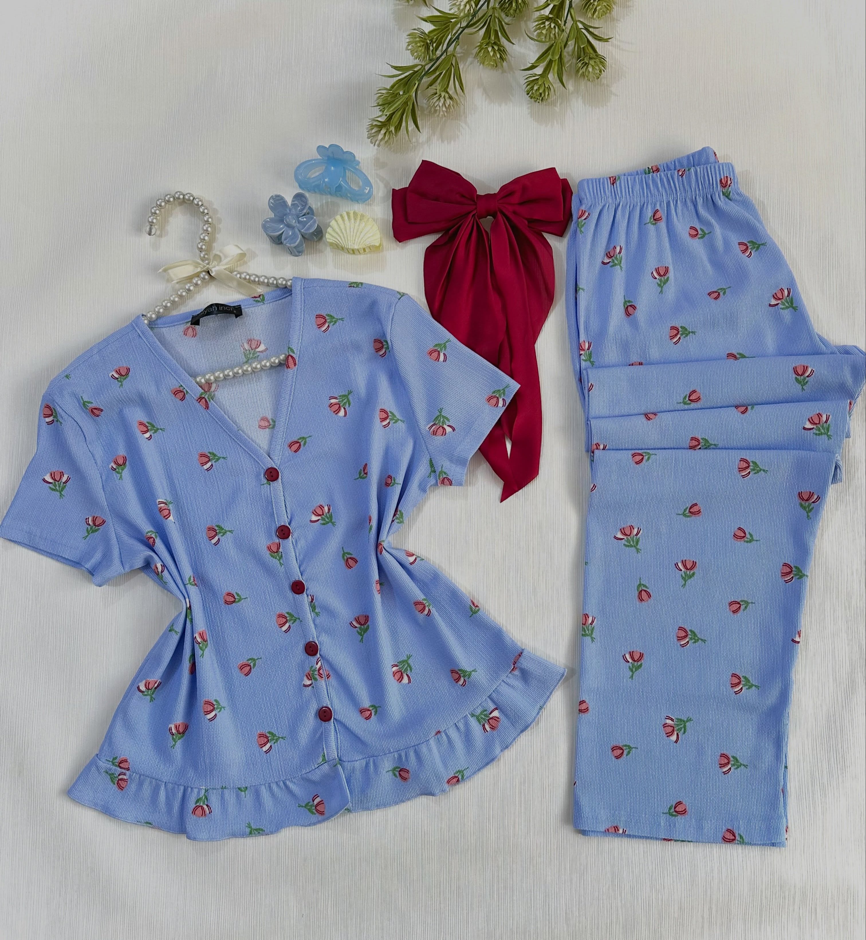 NO1283# Women printed sleepwear style wholesale wholesale product image 2