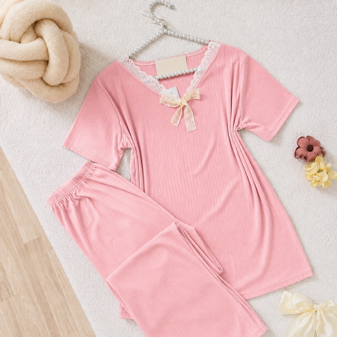 NO703# Women short sleeve loungewear set wholesale wholesale product image 3