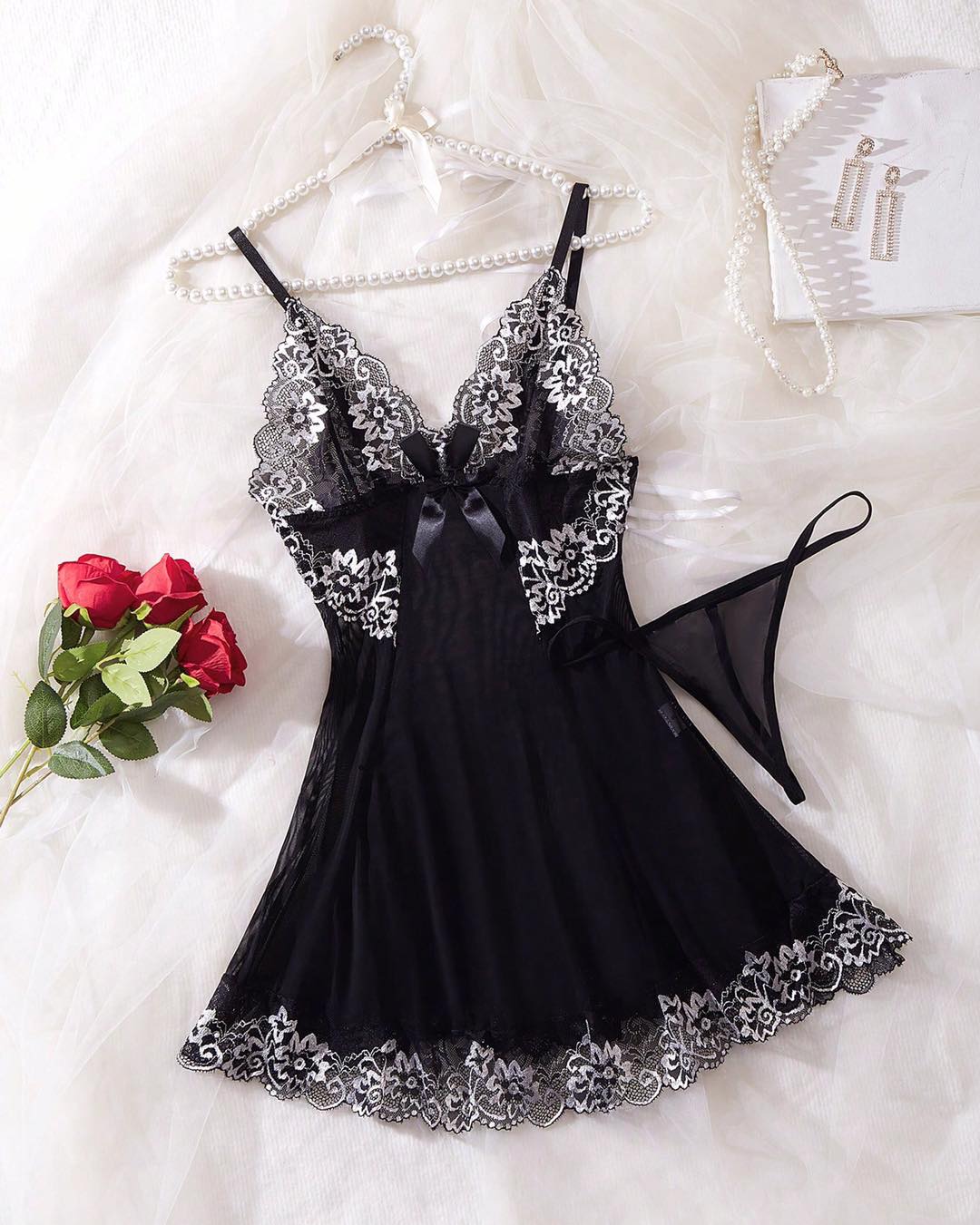 NO9005# Women lace intimate sleepwear wholesale wholesale product image 1