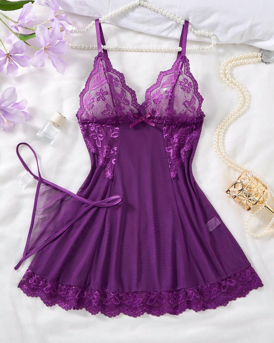 NO9005# Women lace intimate sleepwear wholesale wholesale product image 2